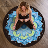 梵茂天然橡胶圆形瑜伽垫防滑专业健身瑜珈地毯打坐冥想垫禅修垫子