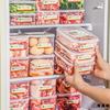 冰箱保鲜盒长方形透明密封盒冷藏盒冰箱食品收纳盒肉食保鲜盒套装