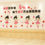 芭蕾舞蹈教室布置装饰挂画训练房儿童艺术培训机构幼儿园环创墙面