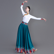 藏族舞蹈演出服装上衣藏族服装女民族舞蹈服练功服藏式演出服