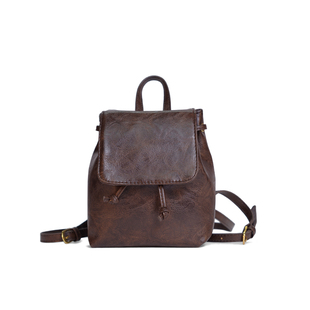 bm双肩包包包(包包包)女款2024今年流行包包书包，皮包棕色美式复古包包