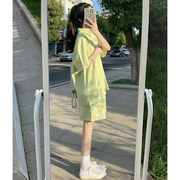 元气少女运动套装女夏季短袖短裤宽松显瘦韩版时尚跑步休闲两件套