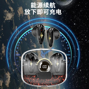 2023无线双耳TWS迷你运动数显太空舱爆裂纹立体声蓝牙耳机