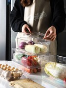 舍里冰箱收纳盒食品级保鲜盒厨房水果蔬菜整理盒鸡蛋盒冷冻饺子盒
