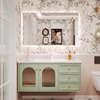 法式橡木烤漆实木浴室柜组合陶瓷，一体洗手池卫生间，洗漱台洗脸盆柜