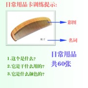 儿童认知卡片 日常用品名词 早教益智 自闭症宝宝 语言发育训练