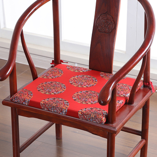 红木椅子坐垫新中式古典实木家居，餐椅垫圈椅，太师椅茶椅坐垫可拆洗