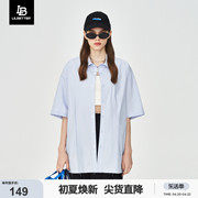 lilbetter短袖衬衫情侣装2024夏季韩版半袖衬衣，ins潮流五分袖