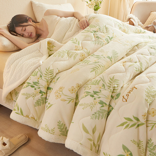 毛毯被子冬季加厚毯子沙发午睡盖毯牛奶绒空调，毯珊瑚绒床单床上用