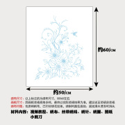 竖版欧式丝带绣挂画客厅玄关手工立体刺绣diy 原版花卉绣图材料包