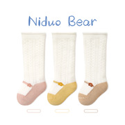 尼多熊2023婴儿长筒袜夏季薄款棉袜松口无骨婴幼儿，袜超萌女宝宝袜