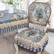 欧式餐椅垫奢华布艺北欧防滑坐垫，椅背套家用椅子垫套装高档餐桌布