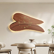餐厅钟表装饰画侘寂风，抽象艺术肌理餐桌挂钟客厅，沙发背景墙壁灯画