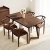 餐桌家用小户型长方形实木，饭桌出租房桌椅，组合餐饮商用快餐店桌子