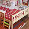 实木儿童床带护栏小床幼儿床小孩单人床松木加宽拼接床可定制