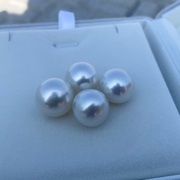 14-15毫米澳白珍珠裸珠南洋白珠实惠镶嵌珠