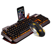 新盟曼巴狂蛇键盘鼠标套装真机械手感吃鸡游戏台式机电脑笔记本U