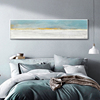 779现代简约大气北欧蓝色，抽象装饰画客厅沙发，背景墙床头云朵挂画