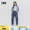 Lee411舒适锥形高腰中浅蓝色女牛仔裤显瘦潮休闲LWB1004113QJ-013