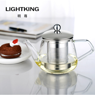 明尊L-03耐热玻璃飘逸杯茶水分离煮茶壶泡茶神器茶具套装家用
