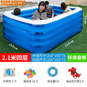 大型充气家庭游泳池成人儿童家用戏，水池别墅户外方便可折叠防暴晒