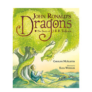 英文原版作家j·r·r·托尔金与龙，的故事johnronald’sdragons精装艺术插画绘本人物传记指环王作者儿童进口图书