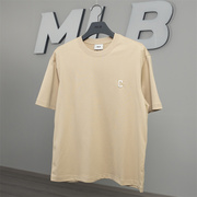 MLB短袖男女同款2024夏季透气百搭纯色字母运动T恤3ATSB1143