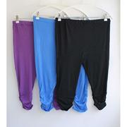 夏季韩版孕妇高腰打底裤 褶皱款 孕妇七分打底裤 6色可选E315