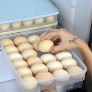 鸡蛋盒冰箱鸡蛋带盖收纳盒软盖可叠加塑料鸡蛋格蛋托实物保鲜盒