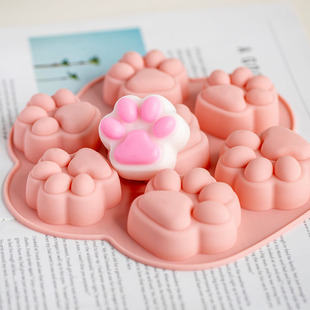 爱皂坊 韩国猫爪diy硅胶模具手工皂肥皂矽胶食品级材质磨具