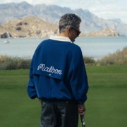 malbongolf男装v领高尔夫，运动夹克外套套头衫男款24年春夏