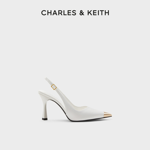 CHARLES&KEITH春夏女鞋CK1-60280405时尚尖头细高跟凉鞋婚鞋女