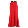 优雅垂坠感加长款鱼尾，裙2023秋冬包臀裙红色，显身材半身裙冬季裙子