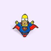 欧美创意supermen珐琅合金胸针   个性超人标志烤漆胸针别针徽章
