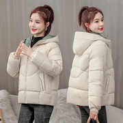棉衣女短款2022冬装加厚外套，韩版羽绒棉服连帽时尚，小棉袄宽松