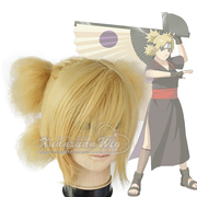 cosplay动漫造型假发 火影忍者NARUTO手鞠Temari  淡金色蓬松短发