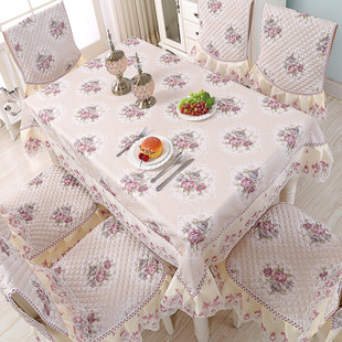 椅子套罩餐桌布椅套椅垫布艺套装北欧长方形茶几圆简约中式家通用