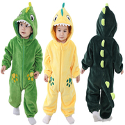 0-1-2-3岁婴儿衣服小恐龙，动物连体睡衣男女宝宝，秋冬装小孩家居服