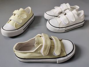 儿童秋季帆女童小白鞋男童运动鞋白韩版幼儿园室内小学生白色球鞋