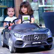 高档儿童电动汽车双座四轮遥控摇摆越野宝宝玩具车可坐双人婴儿小