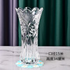 透明水晶玻璃花瓶水培富贵竹鲜花，插玫瑰花现代简约客厅装饰摆设