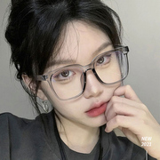 防蓝光防辐射眼镜近视女韩版潮网红素颜神器，透明平光镜护眼眼镜框