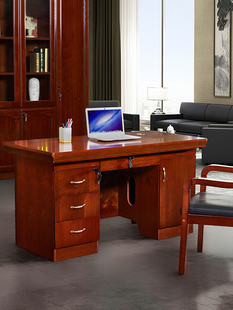 职员办公电脑桌1.4米单人办公室，贴木皮财务1.2米主管，桌书桌写字台