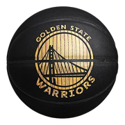 斯伯丁篮球勇士队徽球标准，7号室内外比赛耐磨pu纪念款76-607y