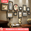新中式照片墙禅意实木相框墙组合中国风客厅沙发背景墙装饰画玄关