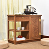 红木家具鸡翅木茶水柜中式餐边柜，简约实木茶柜多功能小储物茶几架