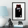 艾弗森经典球衣照片，墙iverson纪念款战袍相框，篮球球迷装饰品