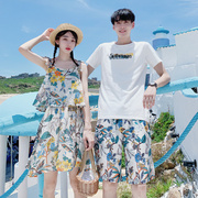 情侣装夏季泰国海边蜜月沙滩度假旅游衣服穿搭女海南套装三亚拍照