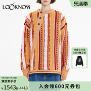 ADER ERROR设计师品牌LOOKNOW图案超大时尚印花女士针织毛衣