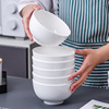 唐山骨瓷碗家用吃饭碗单个简约纯白瓷碗餐具微波炉米饭碗面碗汤碗